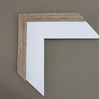 custom frame taupe 20mm x 20mm.  Photoprints custom framing Auckland
