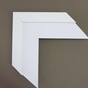 Custom Frame in White 20mm x 30mm Complete ready to hang package